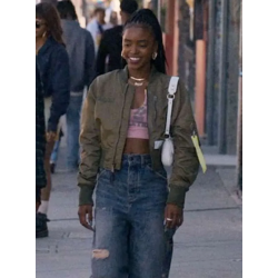 Keisha Clark Forever 2025 Green Bomber Jacket